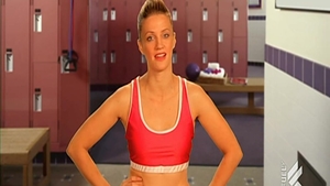 Large boobs babe really likes fitness