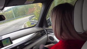 European blonde Cayla Lyons cuckholding outdoors