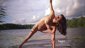 Fitness alongside very hot girl