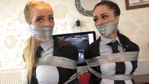 Beautiful blonde feels like tied up