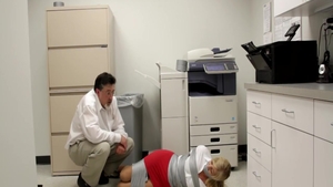 Busty secretary fetish tied up