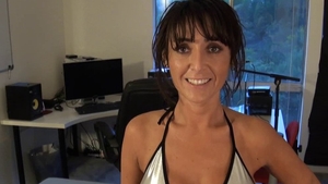 Amber Jane in glasses tits fucking