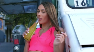 Chick MacKenzie Mace hardcore pussy fucking in public