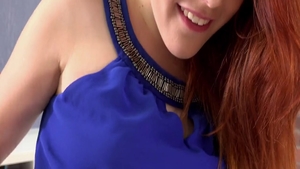 Solo wet & small tits redhead Amarna Miller toys action