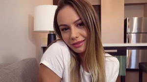 POV rough sex in company with young female Naomi Swan