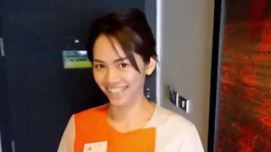 Creampied escorted by small tits asian teen