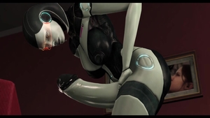 Sex scene in company with big butt babe