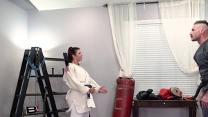 Petite cougar goes for cock sucking in HD