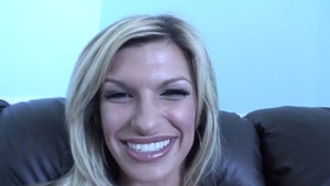 Kendall Brooks in bikini receiving facial cum loads