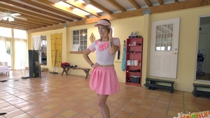 Young female Carmen Callaway helps with nailed rough in HD