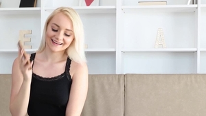 Busty teen dildo play