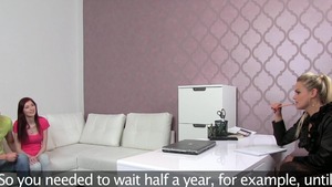 Group sex together with busty teen