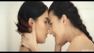 Super sexy Katy Rose sensual kissing fingering