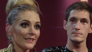 Masturbation escorted by very kinky teen wearing latex