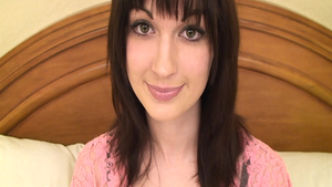 Small tits brunette POV cumshot