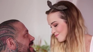 Trimmed pussy blonde gets a good fucking HD