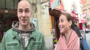 Cute amateur gets down for money in public