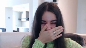 Flashing live on webcam pretty european