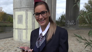 Czech stewardess goes in for real sex HD