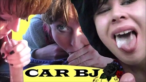 Stepmom swallow in the car