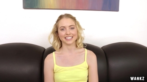 Poor teen Chloe Couture POV pounding at the castings