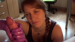 Kinky brunette massage