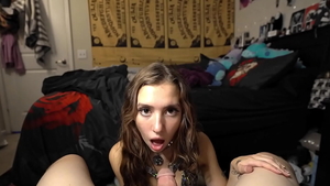 Skinny & erotic babe Bailey Base caught does what shes told