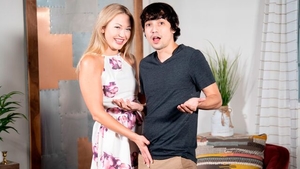 Blonde Adira Allure tease small tits