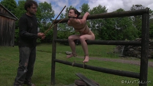 Spanking with small boobs girl