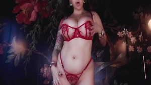 JOI big boobs blonde fucked in the ass wearing latex