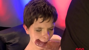 Long haired brunette feels in need of hard nailining