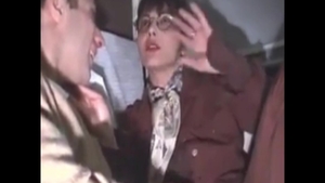 Big tits & hairy teen chick in glasses reality handjob