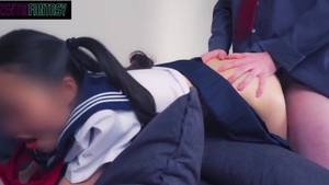 Japanese doll rough blowjob