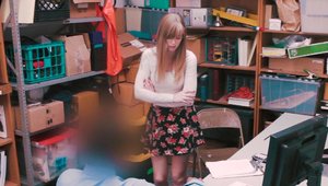 Shop Lyfter: Young thief wearing panties bends over