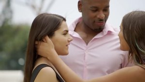 Blacked: Hard slamming with August Ames next to Flash Brown