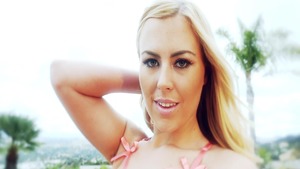 Blonde Summer Day rough rides a hard dick in the pool